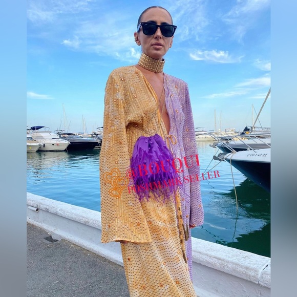 BLOGGERS FAV ZARA MULTICOLORED SEQUIN MIDI DRESS - Picture 11 of 16